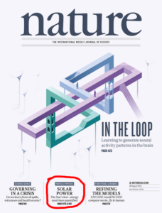 Neutrinos from the primary proton-proton fusion process in the Sun, Borexino article on Nature vol. 512 issue 7515 (cover)